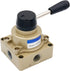 Baomain Pneumatic Rotary Lever Hand Control Valve HV-03, PT 3/8 3 Position 4 Way Air Flow Control