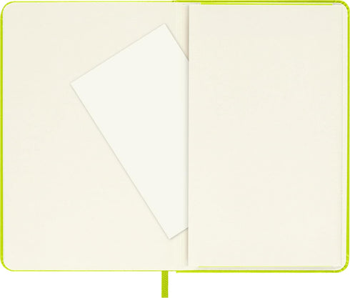 Moleskine Classic Notebook, Hard Cover, Pocket (3.5" x 5.5"), Plain/Blank, Lemon Green, 192 Pages