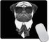 Custom Gaming Mouse Pad - Hand Drawn Cool Pug Dog with Sunglasses, 9.5 X 7.9 Inch (240mmX200mmX3mm)
