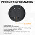 DALQUIS 4 Pcs Floor Foot Switch, Round Black Inline Foot Pedal, Floor Lamp Foot Switch for Floor Lamp On-Off Control