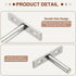 4 2 Inch uxcell PCS Blind Shelf Supports, Heavy Duty Floating Shelf Bracket Metal Hidden Brackets with Screw Wall Mount