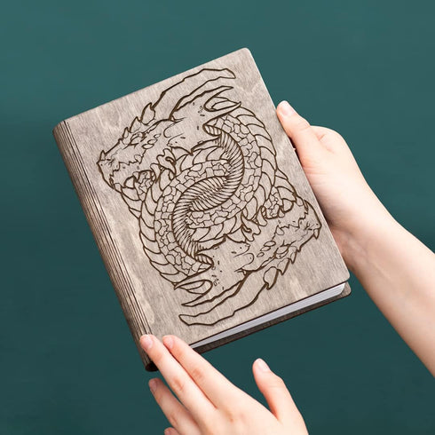 SMONEX Blank Notebook - Blank Grid & Lined Journal for Game Notes, Tracking, Drawing, DnD Accessories Kit