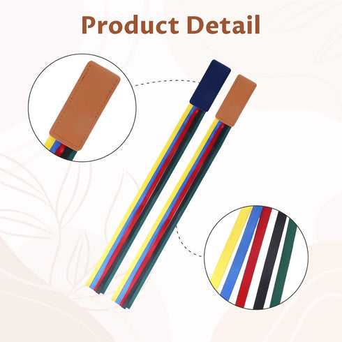 NYTGAH 2PCS 5Colors,Bible Bible Ribbons Bookmarks,Artificial Leather Bookmark with Ribbons in Page Markers for Reading