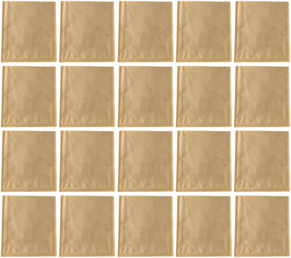 Kraft Paper Bread Bags 21x25cm Grease-resistant Bakery Packaging Pouches for Sandwiches Cookies