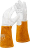 TOOLIOM Premium Goatskin Tig Welding Gloves, Cowhide Split Leather, High-Dexterity, 14-inch