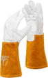 TOOLIOM Premium Goatskin Tig Welding Gloves, Cowhide Split Leather, High-Dexterity, 14-inch