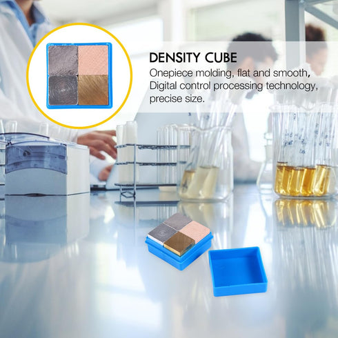 Density Copper Cube Set, 4Pcs Scientific Density Cube for Lab Experiment Tool