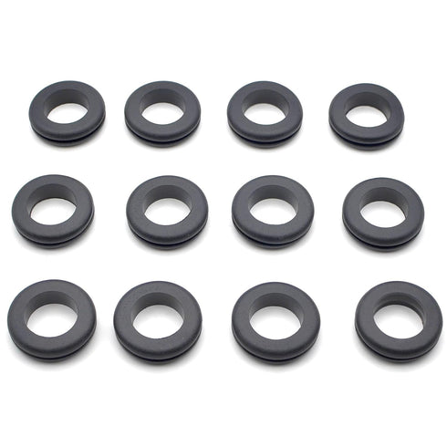 Fctoerg Rubber Grommets, 12Pcs Electric Cable Protector Rubber Ring Wiring Grommets for Firewall