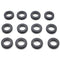 Fctoerg Rubber Grommets, 12Pcs Electric Cable Protector Rubber Ring Wiring Grommets for Firewall