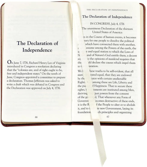 Graphic Image The United States Constitution and Related Documents, Genuine Leather Soft Cover, Pocket Size (Black)