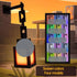 MYNINES 16 Pixelated Lantern Mood Light, USB C Rechargeable Light-up Color Changing Light with Remote & Touch Control