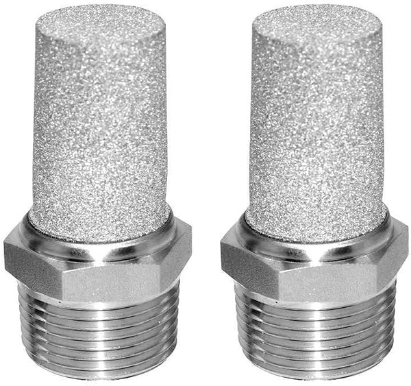 Beduan 316 Stainless Steel Air Pneumatic Mufflers, 3/4 NPT Male Thread, Pack of 2