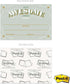 Motivational Achievement Certificate Fill in Sticky Note Pads, 6" x 4" Repositionable Recognition Award Sticky Pads, 50