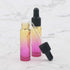 Ellbest 14pcs 10ml Essential Oil Dropper Glass Bottle, Colorful Reusable Bottles for Travel (Yellow Gradient)