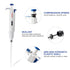 5mL Adjustable Volume Pipette, 1-5mL Lab Single Channel Micro Pipettor for Laboratory Scientific Use