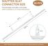 IFERLA 20. (2 3.25" Qty Shutter Vane Repair Slider Connector, Shutter Tilt Rod Connectors Replacement for Blinds