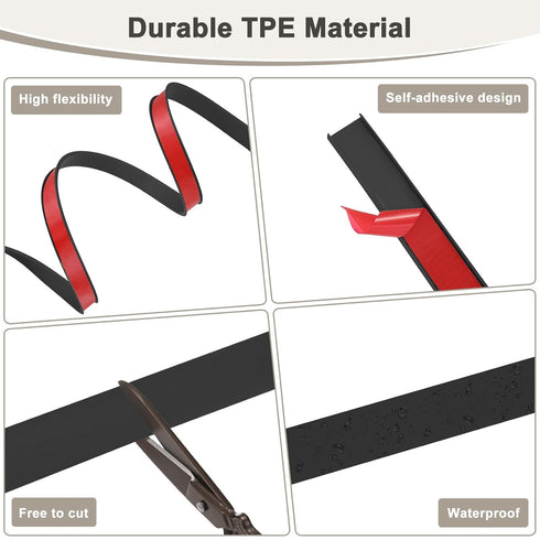 0.8 Inch 16.4 Desk/Shelves/Furniture/Countertop/Table/Cabinet/Plywood M METERXITY U-Shape Edge Banding, x ft Self