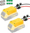 2 Pack Power Wheel Adapter for Dewalt 20V Battery Series, Fuse, Switch & Wire Terminal for RC Toys & Robotics