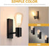 Bulb Cabilock Retro Iron Wall Lamp Vintage Wall Sconce Fixtures Living Room Bedroom Without
