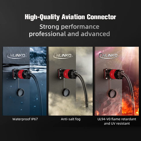 4 Pin Waterproof Industrial Solder Connector, Aviation Wire Connector for Automotive and Marine Electrical Connection