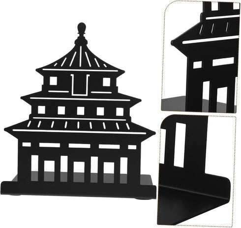 Metal Bookends for Desk Organization - Stylish Shelf Support