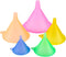 iSnuff Kitchen Funnel Set, 5 Sizes, Plastic Cooking Funnel with Narrow Spout for Bottles, Jars, Bowls