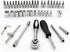 YUFANYA 46PCS 1/4 inch Drive Socket Set, Metric Ratchet Wrench with 4-14mm CR-V Sockets, Mechanic Tool Kits