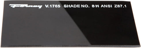 Forney 57008 Lens Replacement Hardened Glass, 4-1/4-Inch-by-2-Inch, Shade-8 , Black by Forney