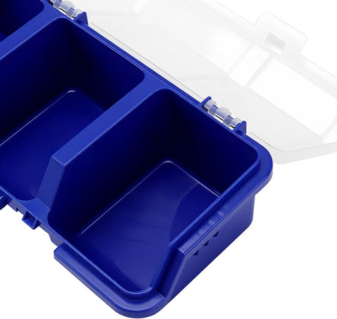 YUENPUN 6 4 Pcs Screw Organizer Box with Lid, Divider Compartments Tool Bin, Plastic Small Part Storage Screw Box