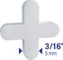 QEP 3/16" Traditional Flexible Tile Spacers, 300-Pack