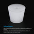 MECCANIXITY Silicone Rubber Tapered Plug, 28mm to 37mm with Hole, White for Laboratory Use, 2 Pieces