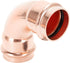 Copper Press Fittings 90 Degree Elbow Copper Coupling, Zero Lead, 1-1/4 inch