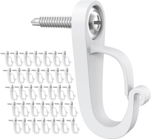XZUHYE (36-Pack) Q-Hanger Hook Screws-in Hooks for Outdoor String Lights and Garage New