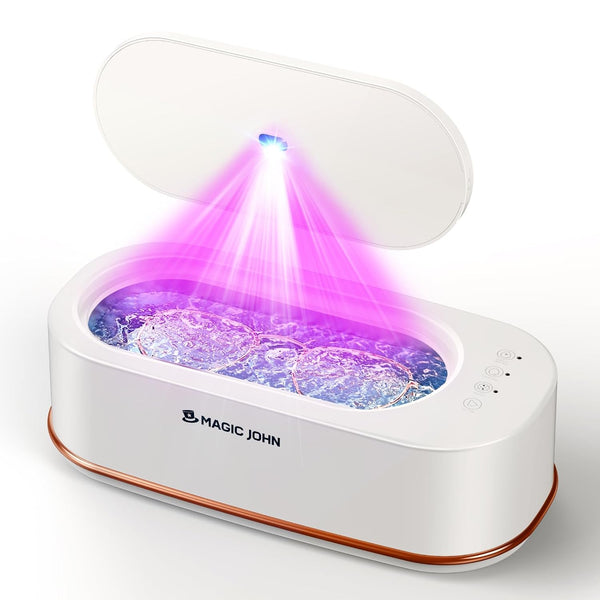 MAGIC JOHN Ultrasonic Cleaner, 3 Modes Professional Ultrasonic Jewelry Cleaner, 47Khz Ultrasonic