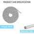 Backer Rod Caulk Saver for Gaps and Joint Concrete Filling, EPDM Rubber Backing Rod Joint Filler (5/8" Diameter x 16.4' Length, Gray)