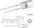 EBOOT 100 Pieces Clear LED Light Emitting Diodes Bulb, 5 mm (5 Colors)