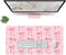 Wirfray Pink Mouse Pad, Pink Desk Mat Bows Laptop Pad Computer Mat, Gaming