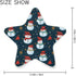 ALAZA Hipster Snowman Merry Christmas Snowflake Star Shaped LED Night Light Dusk to Dawn Sensor Plug in Night Home