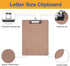 EZZGOL Clipboards Bulk, 36 Pack Letter Size Wood Clipboards with Low Profile Clip for School Classroom Home