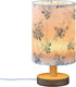Yuiboo Teal Floral Nightstand Lamps - Small Bedroom Lighting