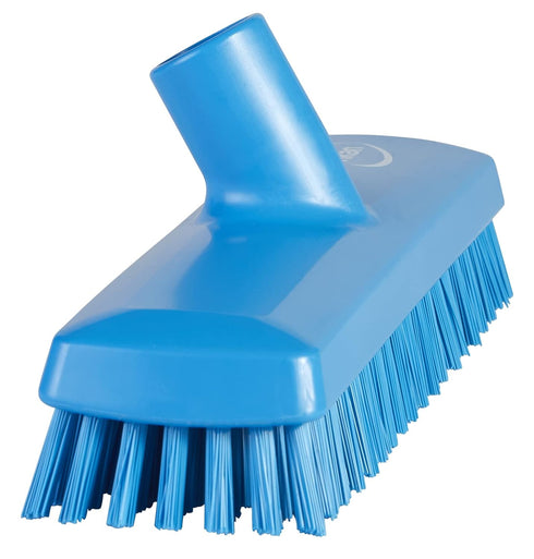 Vikan 70413 Deck Scrub Brush, 10-3/4"L, Stiff, Blue