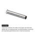 MECCANIXITY 500 Pcs Non Insulated Butt Connectors, 16AWG Wire Connector for Electrical Crimp Ferrule Terminals