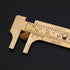 Brass Mini Vernier Caliper Double Scales, Sliding Gauge Ruler Measuring Tool for Jewellery Measurement (80mm)