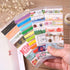 PVC Washi Cards, 40 pcs Storage Bookmark Washi Tape, Office School Supplies