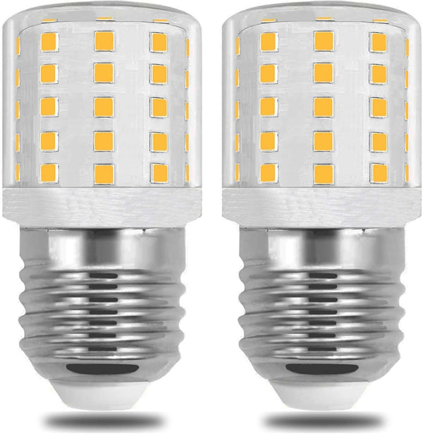 LED KEI D34L Refrigerator Light Bulb, 3.5W AC 100-265V, E26 Daylight White 6000K, 2 Pack