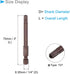 Magnetic Torx Screwdriver Bit, T27 3" Length 1/4" Hex Shank, S2 Steel Star 6 Point Drill Driver Tamper Proof - (Applications: for Auto Repair), 2-Pieces