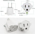 YOELVN 3 Prong to 2 Prong Adapter, 3-2 Prong Grounding Outlet Converter, Portable Fireproof Wall Outlet Plug Adapter, 2