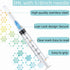 50 Pack 3ml Syringes with Needle - 23 Gauge, 5/8 inch Needle Luer Lock Syringe, Individually Sealed Packaged