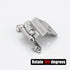 JQK 3/8 Inch Inset Cabinet Door Hinges Satin Nickel, 4 Pack Flush Face Mount Self-Closing Kitchen Cabinet Hardware with