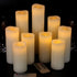 Flameless Candles Battery Operated, 4" to 9" Set of 9 Ivory Real Wax Pillar LED Candles with Remote and 24 Hours Timer